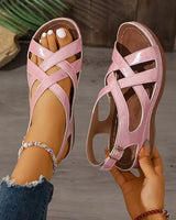 Alnia – Bequeme Orthopädische Keilsandalen in Rosa