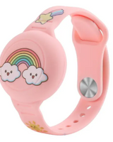 Airtag-Armband für Kinder - DinoTrack in Rosa