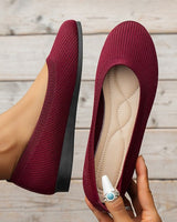 Orthopädische Damen-Ballerinas mit Komfortsohle & klassischem Design – Mia in Rot