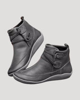 Jasmin | Damen Frühjahrs Lässige Knöchelriemen Stiefel in Grau
