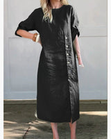Ashly – Elegantes Midikleid in Schwarz