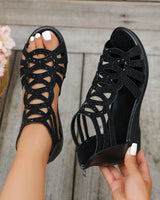 Kairyll - Riemchen-Gladiator-Sandalen in Schwarz
