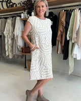 Avanille | Sommerkleid mit Rundhalsausschnitt in Weiß