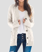 Josephine | Kabelstrick-Cardigan in Beige