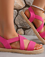 Dove | Leicht Espadrille-Stil Sandalen in Rosa