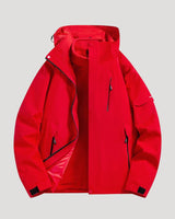 Edith | Damen Wasserdichte Outdoor Windbreaker Jacke in Rot