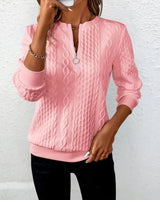 Birgit™ | Eleganter Stilvoller Strickpullover in Rosa