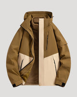 Edith | Damen Wasserdichte Outdoor Windbreaker Jacke in Braun