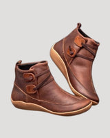 Jasmin | Damen Frühjahrs Lässige Knöchelriemen Stiefel in Braun