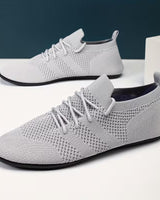 Jouiad – Atmungsaktive Strick Schnürschuhe in Grau