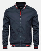 Hansen | Herren Winddichte Komfort Jacke – Windbreaker Herren Komfort in Marinelau