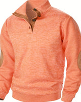 Kashyap – Sweatshirt mit Stehkragen Und Langen Ärmeln in Orange
