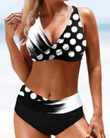 Eva | Fröhlicher Bunter Bikini in Schwarz