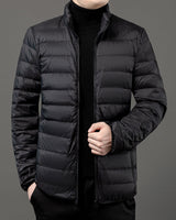 Leichte Herren-Steppjacke mit Reißverschluss - Patrick in Schwarz