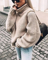 Carra | Dicker Pullover für Frauen in Khaki
