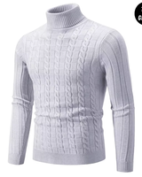 Eleganter Herbstpullover für herren - KENDRICK in Weiß