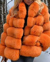 Bosmy | Hochwertiger Wollmantel für warme Wintertage in Orange