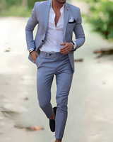 Riven - Schickes Zweiteiliges Hosen-Ensemble in Grau