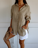 Shanelle - Stilvolle Sommerbluse für Damen in Khaki