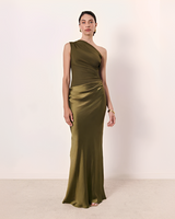 Keena - Elegantes Maxikleid in Grün