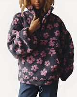 Elizabeth - Stylischer Pullover mit Blumendekoration in Rosa