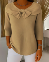 Anina - Ein modischer Damenpullover in Khaki