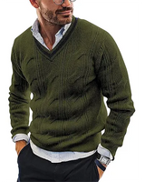 Eleganter Pullover für Herren in Grün