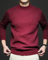 Ryan - Feinmaschiges Poloshirt für Männer in Bordeaux