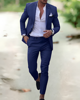 Riven - Schickes Zweiteiliges Hosen-Ensemble in Marineblau