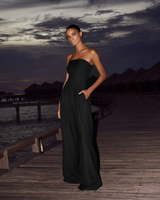 Sofia Damen trägerloses Bodysuit in Schwarz