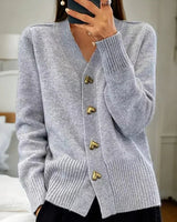 Indine - Strickjacke für Frauen in Grau