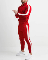 Luxuriöses Zweiteiliges Jogging-Set für Herren - Morisson in Rot