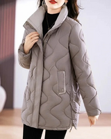Bettina | Damen Freizeit-Winterjacke mit langen Ärmeln in Braun