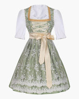 Elegantes Schnürmieder Dirndlkleid für Damen - Sofia in Grün