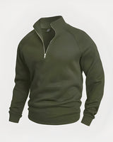 Wiley - Komfortables Herren-Sweatshirt mit Zipper in Grün