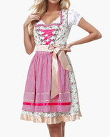 Klassisches Damen Dirndlkleid mit Schürze - Marcia in Rot