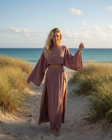 Matilda - Set im Boho-Stil mit Rock in Braun