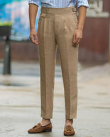 Randall - Formelle Hochbundhose in Khaki