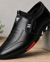 Thornton – Elegante Leder Slipper in Schwarz