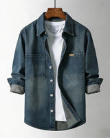 Tharaka - Ironside Denim Überhemd in Marineblau