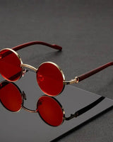 LunaShade – Runde Sonnenbrille in Rot
