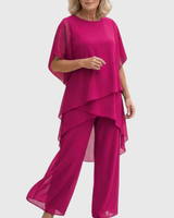 ELARA | Fließendes Palazzo Set für eleganten Komfort und Stil in Rosa