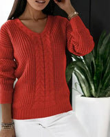 Rena | Warmer Pullover für Damen in Rot