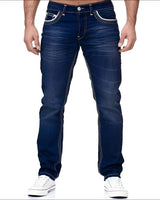 Andy - Stilvolle Jeans im Used-Look für Herren in Marineblau