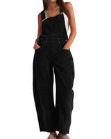 ETHEL™ – Schicker weiter Bein Overall in Schwarz