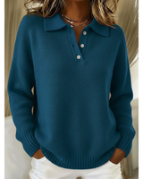 Venera - Gemütlicher Bequemer Pullover in Dunkelblau