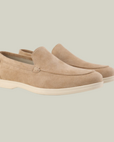 Anton – Eleganter Loafer aus Wildleder in Khaki