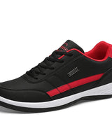 Hedion | Herren neue Mode Freizeit Turnschuhe in Schwarz Rot