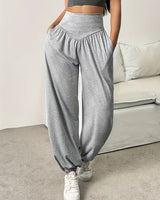 Millora – Weiche, Elastische Hose MIT Weitem Bein in Grau