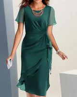 Velia - Stilvolles Freizeitkleid in Grün